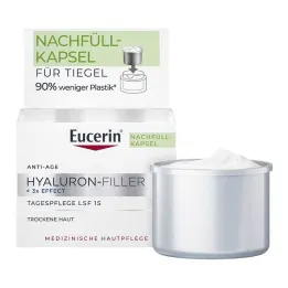 Eucerin Hyaluron-Filler κρέμα ημέρας για ξηρό δέρμα με LSF 15, 50 ml