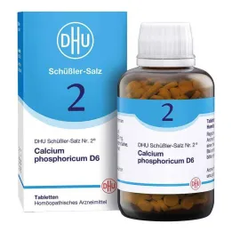 DHU Αλάτι Schüßler Νο. 2 Ταμπλέτες Calcium phosphoricum D6, 900 τεμάχια