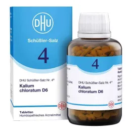 DHU Αλάτι Schüßler Νο. 4 δισκία χλωριούχου καλίου D6, 900 τεμ