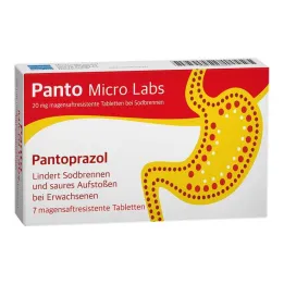 Panto Micro Labs 20 mg εντερικά επικαλυμμένα δισκία για καούρες, 7 τεμ
