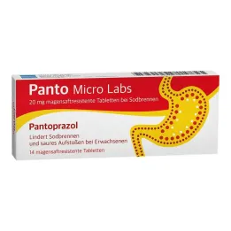 Panto Micro Labs 20 mg εντερικά επικαλυμμένα δισκία για καούρα, 14 τεμ