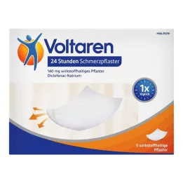 Voltaren 24ωρα επιθέματα πόνου με δικλοφενάκη, 5 επιθέματα