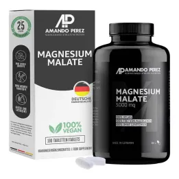 Magnesium Malate 3000 mg vegan δισκία, 180 τεμ