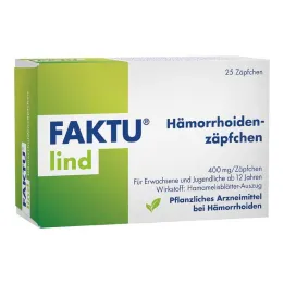 FAKTU Υπόθετα Lind hemorrhoid με αμαμελίδα, 25 τεμάχια