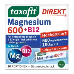 Taxofit Magnesium 600 + B12 Direct Granules, 20 τεμ