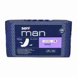 Επιθέματα ακράτειας Seni® Man super level 5, 15 τεμ