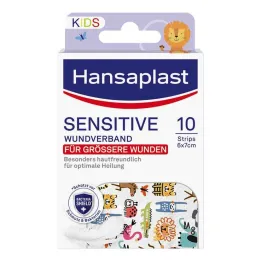 Ταινίες γύψου Hansaplast Kids ευαίσθητες 6x7 cm, 10 τεμάχια