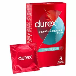 DUREX Πραγματικά λεπτά προφυλακτικά, 8 τεμαχίων