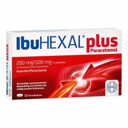 IbuHEXAL plus παρακεταμόλη 200 mg/500 mg επικαλυμμένα με λεπτό υμένιο δισκία, 10 τεμ