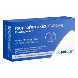 Ibuprofen axicur® 400 mg οξέα επικαλυμμένα με λεπτό υμένιο δισκία, 20 τεμ