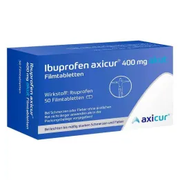 Ibuprofen axicur® 400 mg οξέα επικαλυμμένα με λεπτό υμένιο δισκία, 50 τεμ