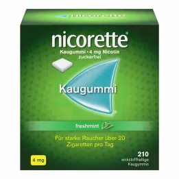 τσίχλα nicorette® Freshmint, 4 mg νικοτίνης, 210 τεμάχια