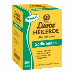 Κάψουλες Luvos Healing Clay Ultra Fine Acute Heartburn Capsules, 100 τεμ