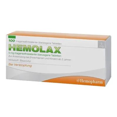 Hemolax 5 mg γαστροανθεκτικά επικαλυμμένα δισκία, 100 τεμ Hemolax 5 mg γαστροανθεκτικά επικαλυμμένα δισκία, 100 τεμ