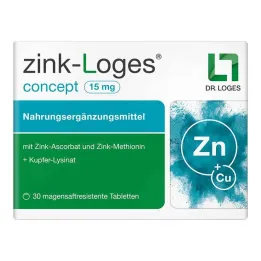 Zinc-Loges concept 15 mg γαστροανθεκτικά δισκία, 30 τεμ