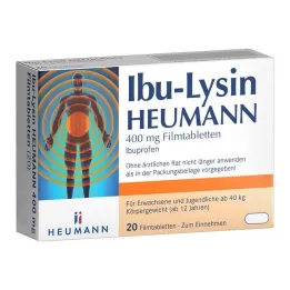 Ibu-Lysine Heumann 400 mg επικαλυμμένα με λεπτό υμένιο δισκία, 20 δισκία