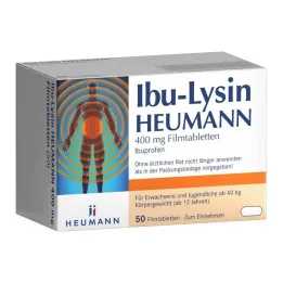 Ibu-Lysine Heumann 400 mg επικαλυμμένα με λεπτό υμένιο δισκία, 50 δισκία