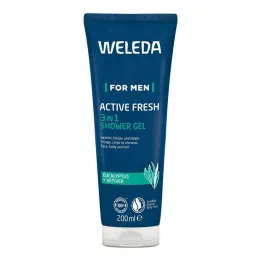 Weleda για Άντρες Active Fresh 3 σε 1 Αφρόλουτρο, 200 ml
