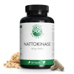 Green Naturals Nattokinase 100 mg κάψουλες vegan (365 τεμάχια)