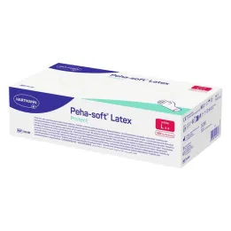 Peha-Soft Latex προστατευτικά γάντια εξέτασης μιας χρήσης μη αποστειρωμένα pf L, 100 τμχ