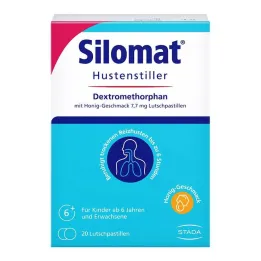 Silomat Κατασταλτικό του Βήχα Δεξτρομεθορφάνη με Γεύση Μελιού, 20 δισκία