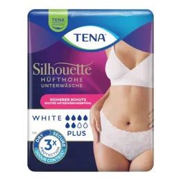 Λευκό παντελόνι ακράτειας Tena Silhouette Plus L, 10 τμχ