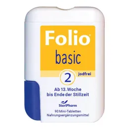 Folio 2 βασικά επικαλυμμένα με λεπτό υμένιο δισκία χωρίς ιώδιο, 90 τεμ