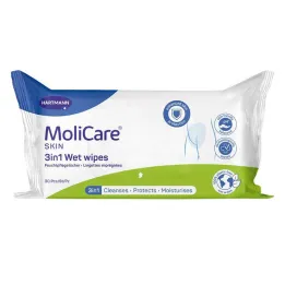 Υγρά μαντηλάκια Molicare Skin 3 σε 1, 30 τεμ