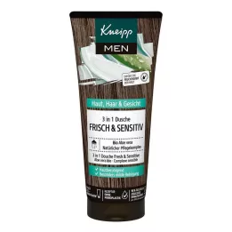 KNEIPP MEN 3 σε 1 ντους φρέσκο &amp; ευαίσθητο, 200 ml