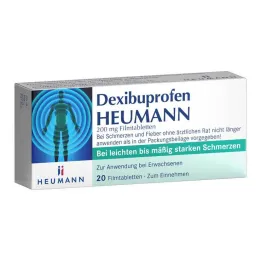Dexibuprofen Heumann 200 mg επικαλυμμένα με λεπτό υμένιο δισκία, 20 τεμ