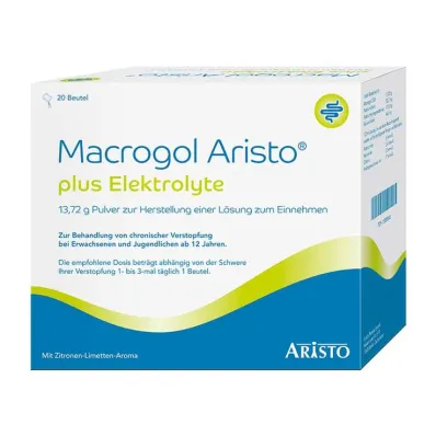 Macrogol Aristo plus ηλεκτρολύτες 13,72 g Ple, 20 τεμ Macrogol Aristo plus ηλεκτρολύτες 13,72 g Ple, 20 τεμ
