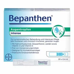 Οφθαλμικές σταγόνες Bepanthen Intense EDO, 20x0,4 ml