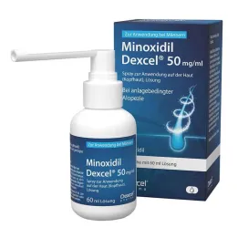 Minoxidil Dexcel 50 mg / ml σπρέι για χρήση στο τριχωτό της κεφαλής, 60 ml