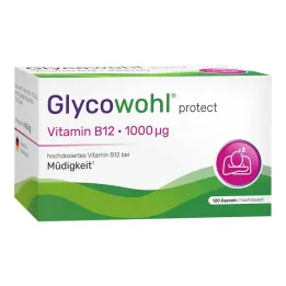 Βιταμίνη B12 Glycowohl 1000 μg υψηλής δόσης vegan κάψουλες, 120 τεμάχια
