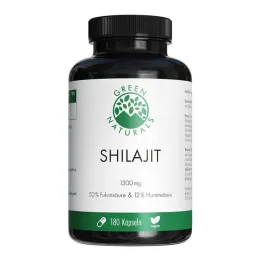 Green Naturals Shilajit 1300 mg υψηλής δόσης vegan κάψουλες, 180 τεμάχια