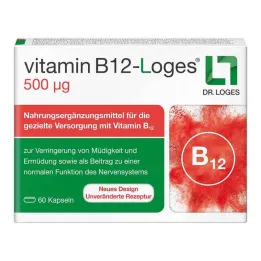 Vitamin B12-Loges 500 μg κάψουλες, 60 τεμ