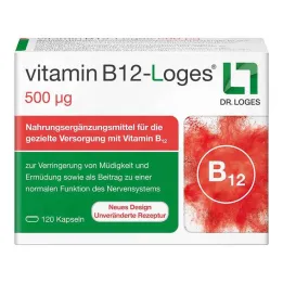 Vitamin B12-Loges 500 μg κάψουλες, 120 τεμάχια