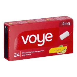 Τσίχλα Voye Citrus 4 mg περιεκτικότητας σε ενεργό συστατικό με νικοτίνη (24 τεμάχια)
