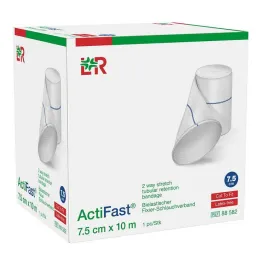 Σωληνοειδής επίδεσμος στερέωσης Actifast 7,5 cmx10 m μπλε, 1 τεμάχιο