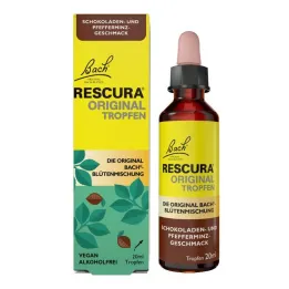 Bach flowers original Rescura drops σοκολάτας μέντας χωρίς αλκοόλ, 20 ml