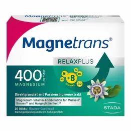 Magnetrans Relax + 400 mg κοκκώδη στικ βατόμουρου, 20 τεμ