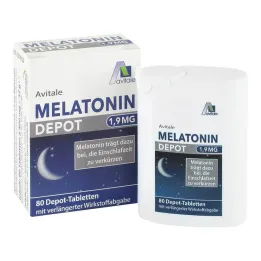 Ταμπλέτες αποθήκης μελατονίνης 1,9 mg, 80 τεμ