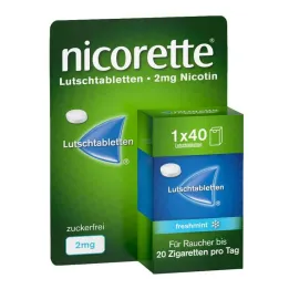Παστίλιες πιεσμένες Nicorette φρέσκιας μέντας 2 mg, 40 τεμ