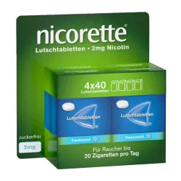 Παστίλιες πιεσμένες Nicorette φρέσκιας μέντας 2 mg, 160 τεμ
