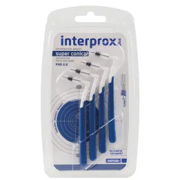 Interprox plus super κωνικό μπλε μεσοδόντιο βουρτσάκι, 4 τεμάχια