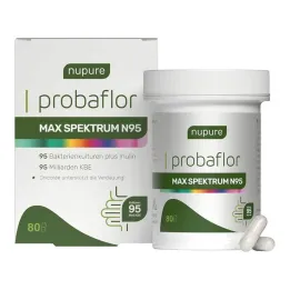Nupure probaflor Max Spektrum N95 γαστροανθεκτικές κάψουλες, 80 τμχ