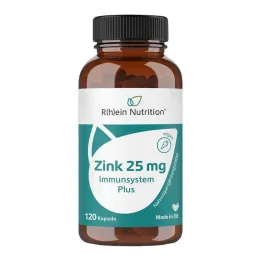 Ψευδάργυρος 25 mg Immune System Plus υψηλής δόσης + κάψουλες vegan, 120 τμχ