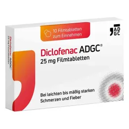 Δικλοφενάκη ADGC 25 mg επικαλυμμένα με λεπτό υμένιο δισκία, 10 τεμ