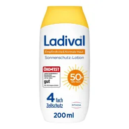 Ladival ευαίσθητη &amp; λοσιόν για κανονικό δέρμα LSF 50 + , 200 ml