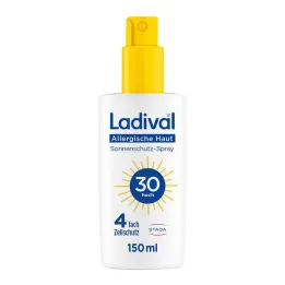 Αντιηλιακό σπρέι αλλεργικής επιδερμίδας Ladival LSF 30, 150 ml